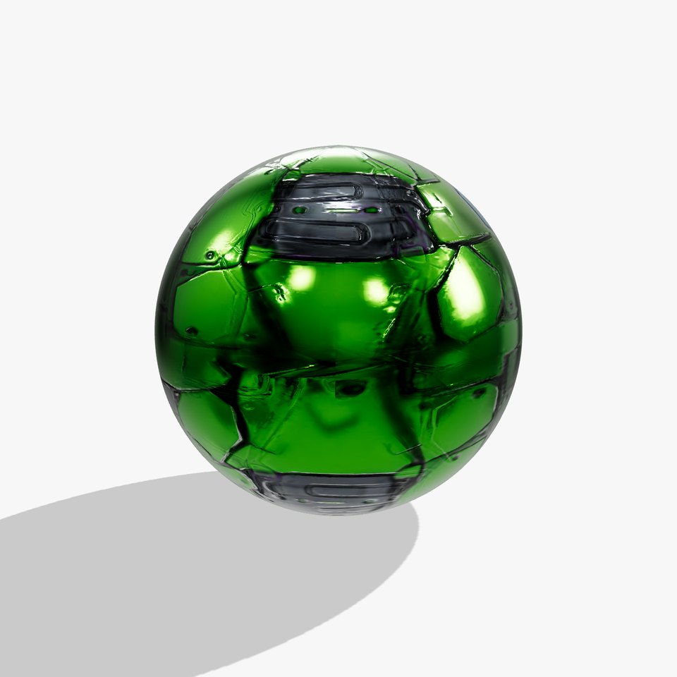 Futuristic SciFi Panel HQ PBR Textures Set